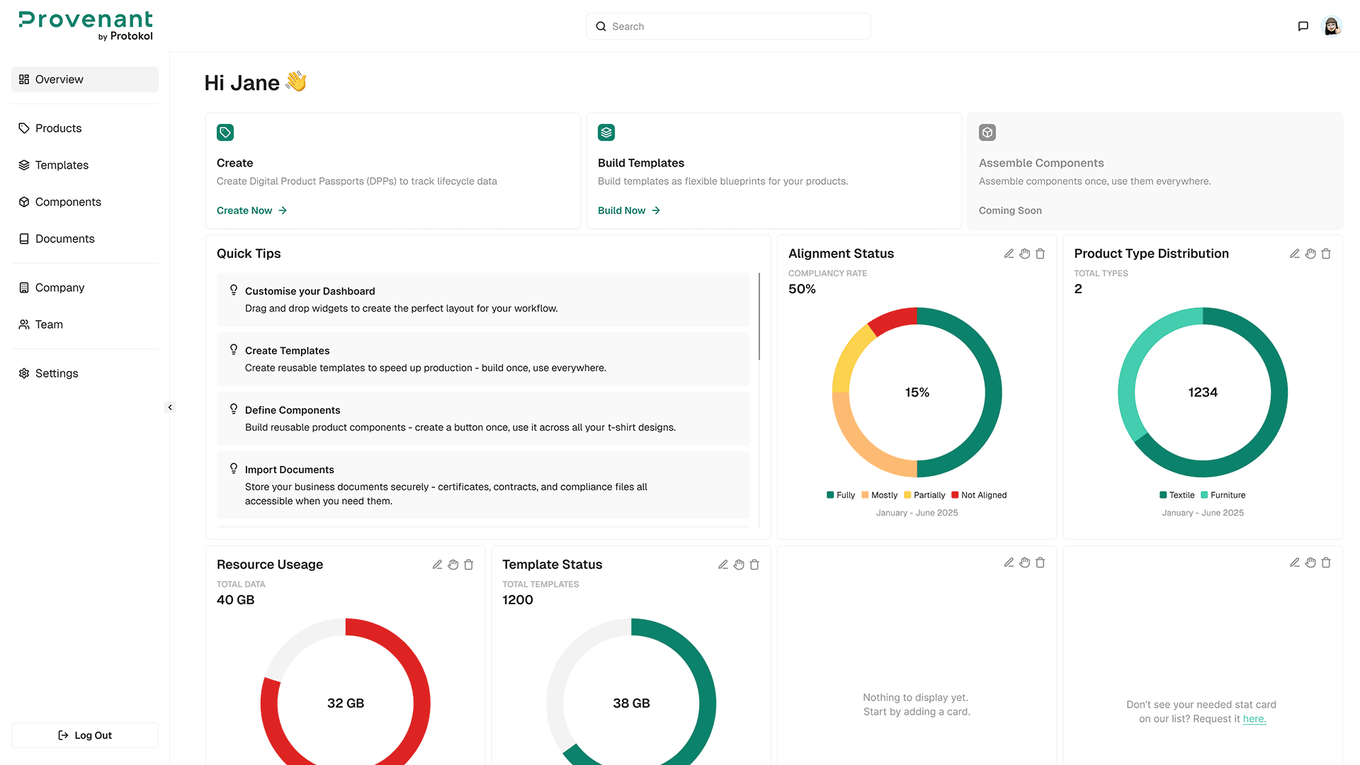 New Stat Overview page